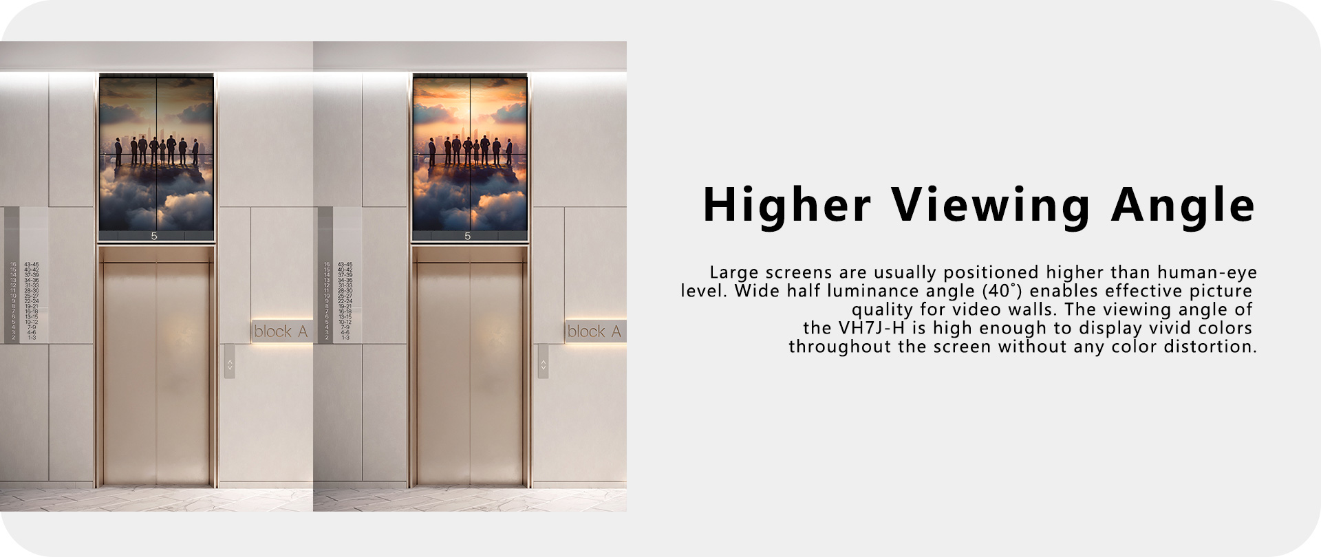 55'' 500 nits FHD 0.44mm Even Bezel Video Wall